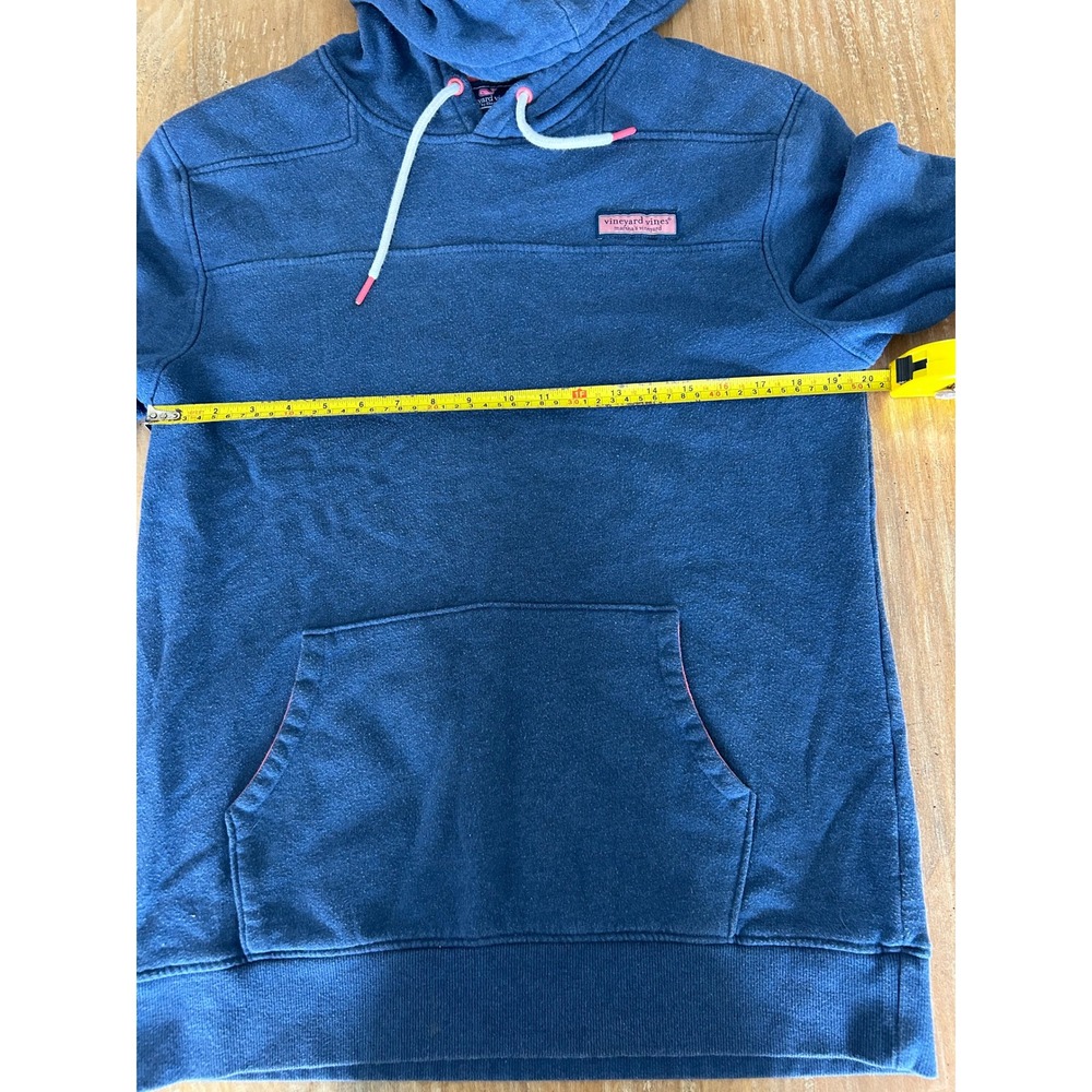 Vineyard Vines Pullover‎ Hoodie Blue Striped Lined Drawstring Pocket Size M - Picture 5 of 6